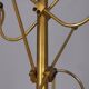 Vintage 1960s floor coat stand in golden brass, italian design
