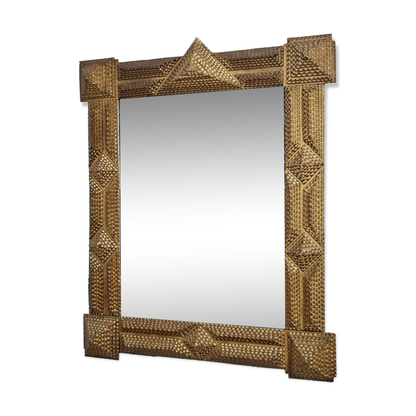 Black forest gilded wooden mirror 2, 1910s.