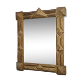 Miroir 2 en bois doré de la Forêt Noire, années 1910.