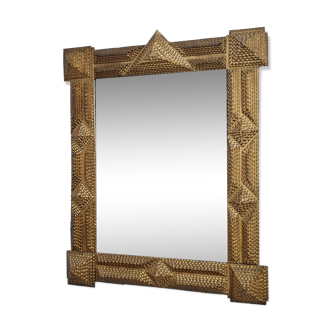 Black forest gilded wooden mirror 2, 1910s.
