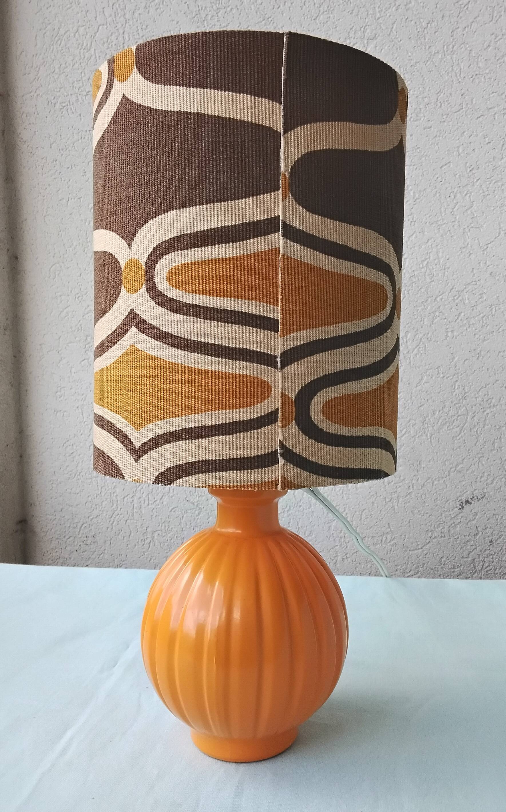 70's glass lamp