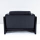 Black Leather Simone Armchair by Ufficio Progetti Gavina for Simon International
