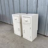 Set of 2 small 50s bedside tables