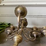 Pair of old brass candlesticks