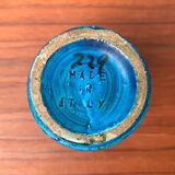 Mid-century Italian Rimini Blu ceramic vase by Aldo Londi for Bitossi.