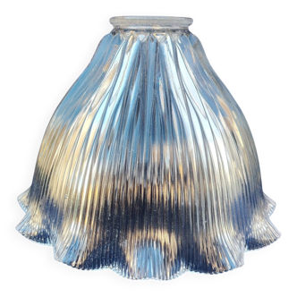 Holophane glass pendant light, vintage design
