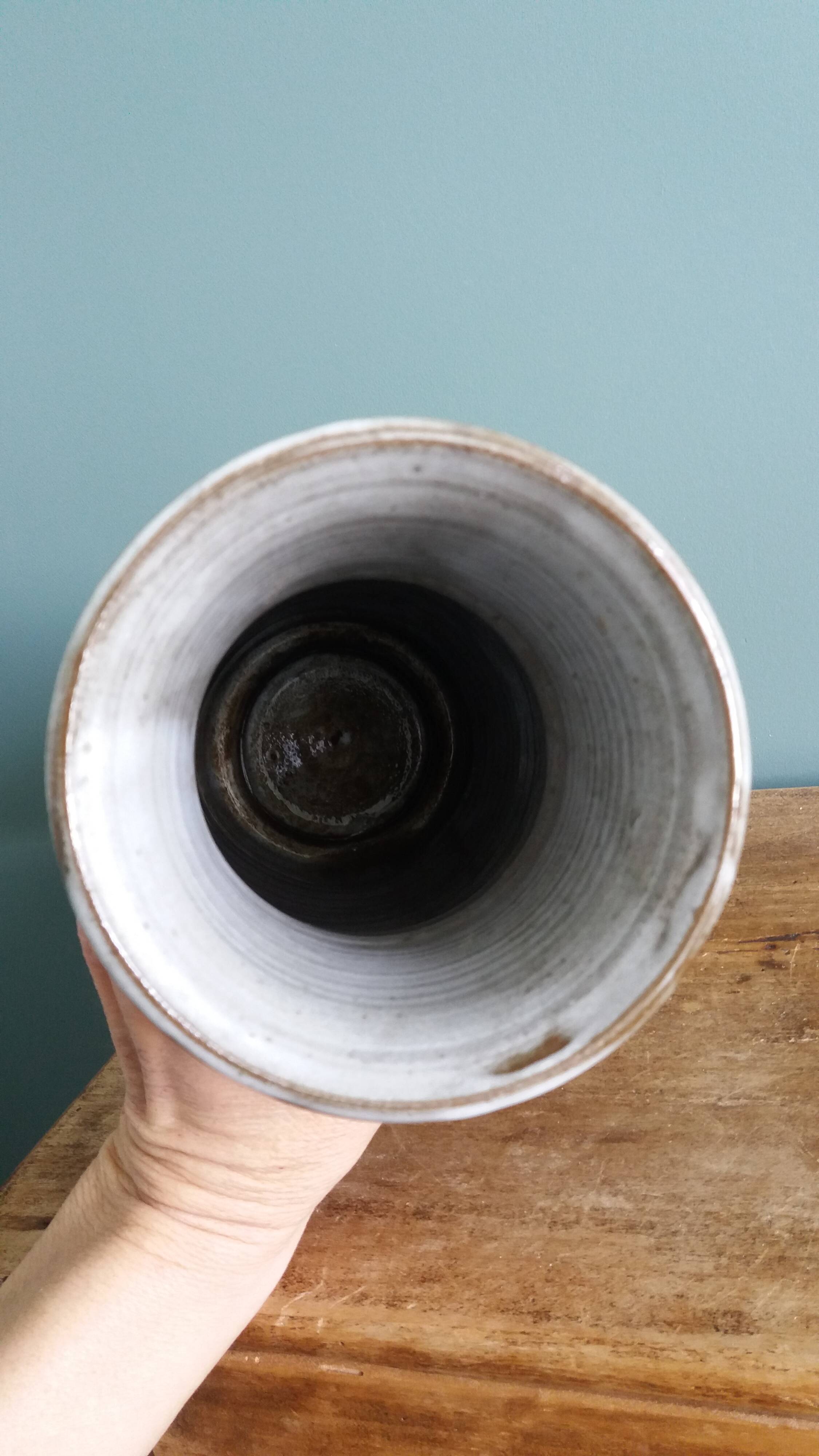 Vase signed Atch, Chantal and Thierry Robert, 1970s