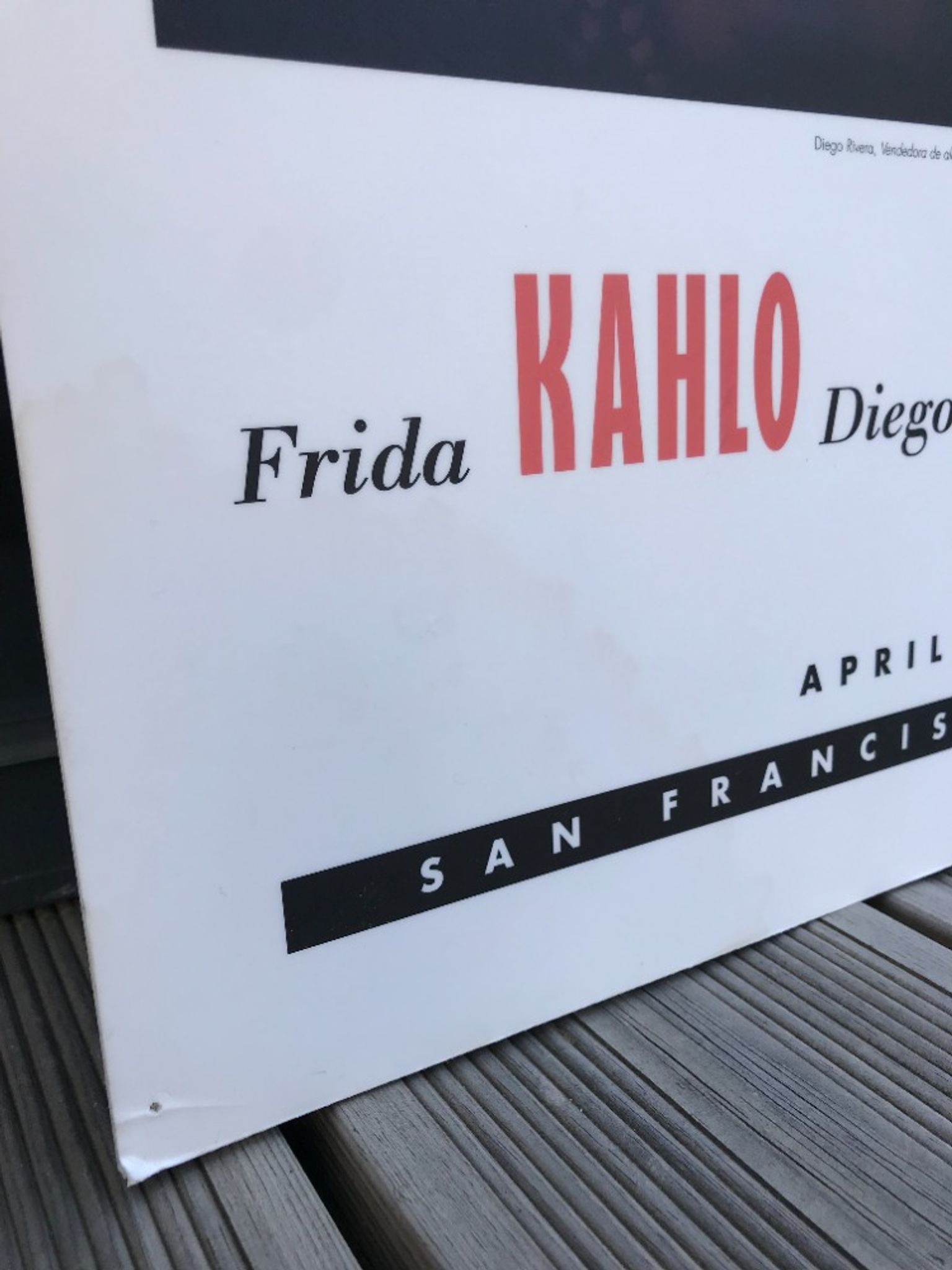 Original exhibition poster Frida Kahlo and Diego Rivera by Jacques and Natasha Gelman 1996