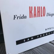 Original exhibition poster Frida Kahlo and Diego Rivera by Jacques and Natasha Gelman 1996