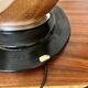 President lamp by Fase – black lacquered edition and Mongoy wood - 1968