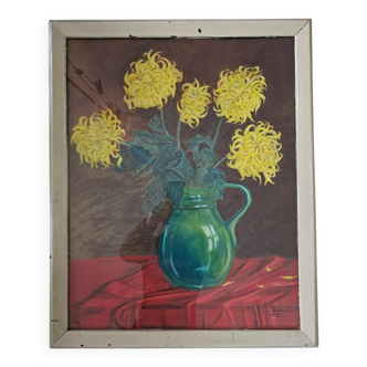 Chalk drawing Leo Kempel 1934 Picture  Height 70  Width 56 cm