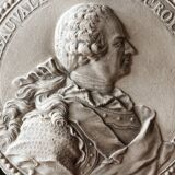 Plaster medallion, 19th century, Jean Baptiste de Gribauval