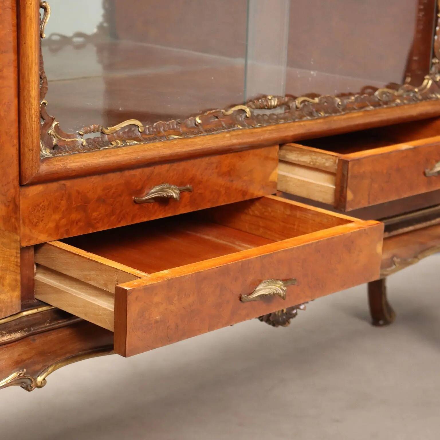 Antique Chippendale-style walnut buffet, Italy, 20th century