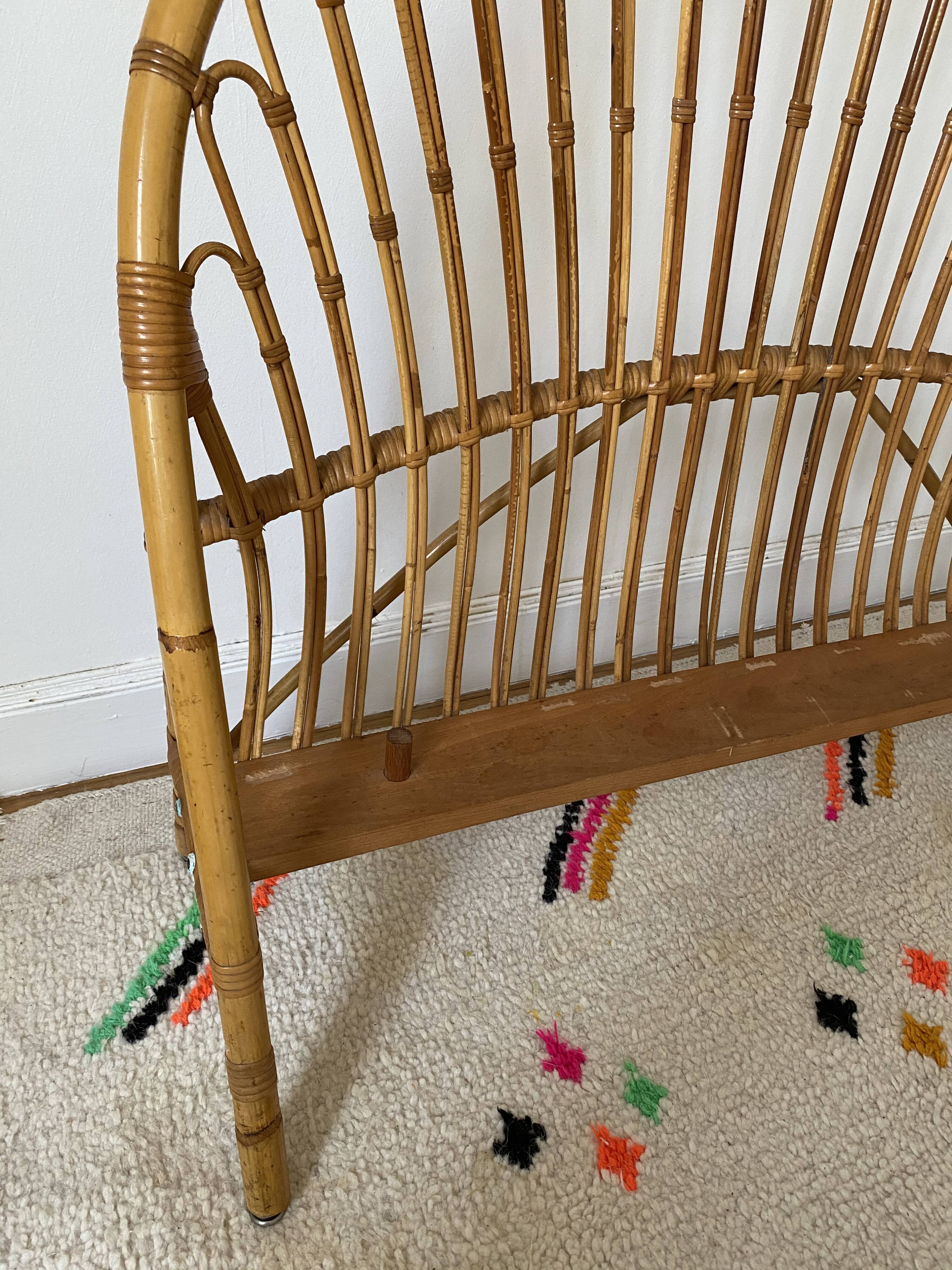 Rattan basket head and foot