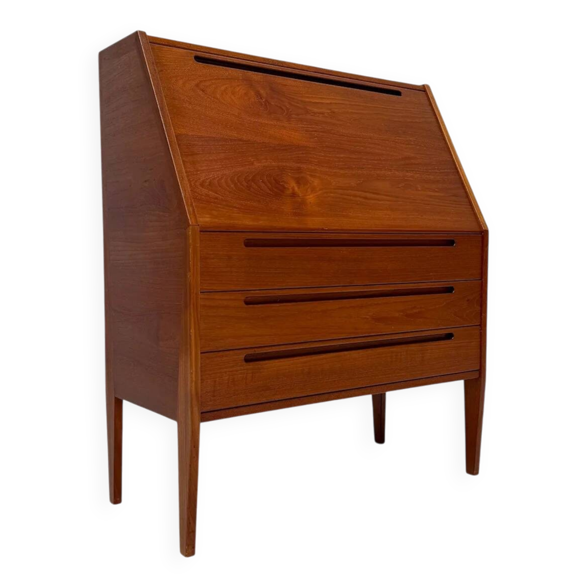 1960s Danish teak secretary desk by Kai Kristiansen for Tørring Møbelfabrik