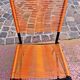 2 chaises scoubidou design André Monpoix, vintage séventies