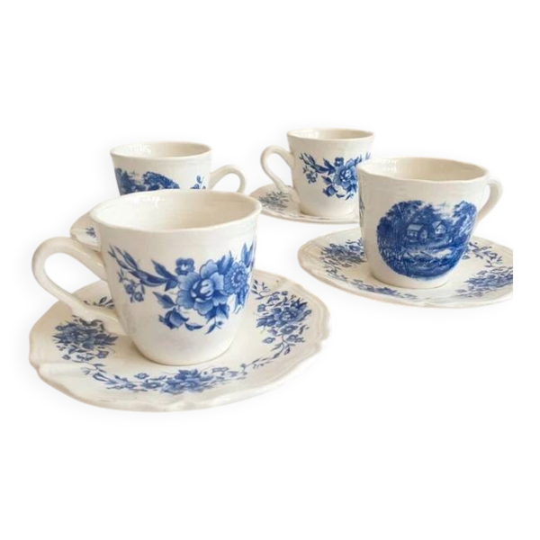 Tasses à café anciennes Sarreguemines