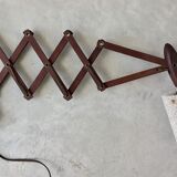 The Klint teak accordion wall lamp by Erik Hansen scandinavian 1950