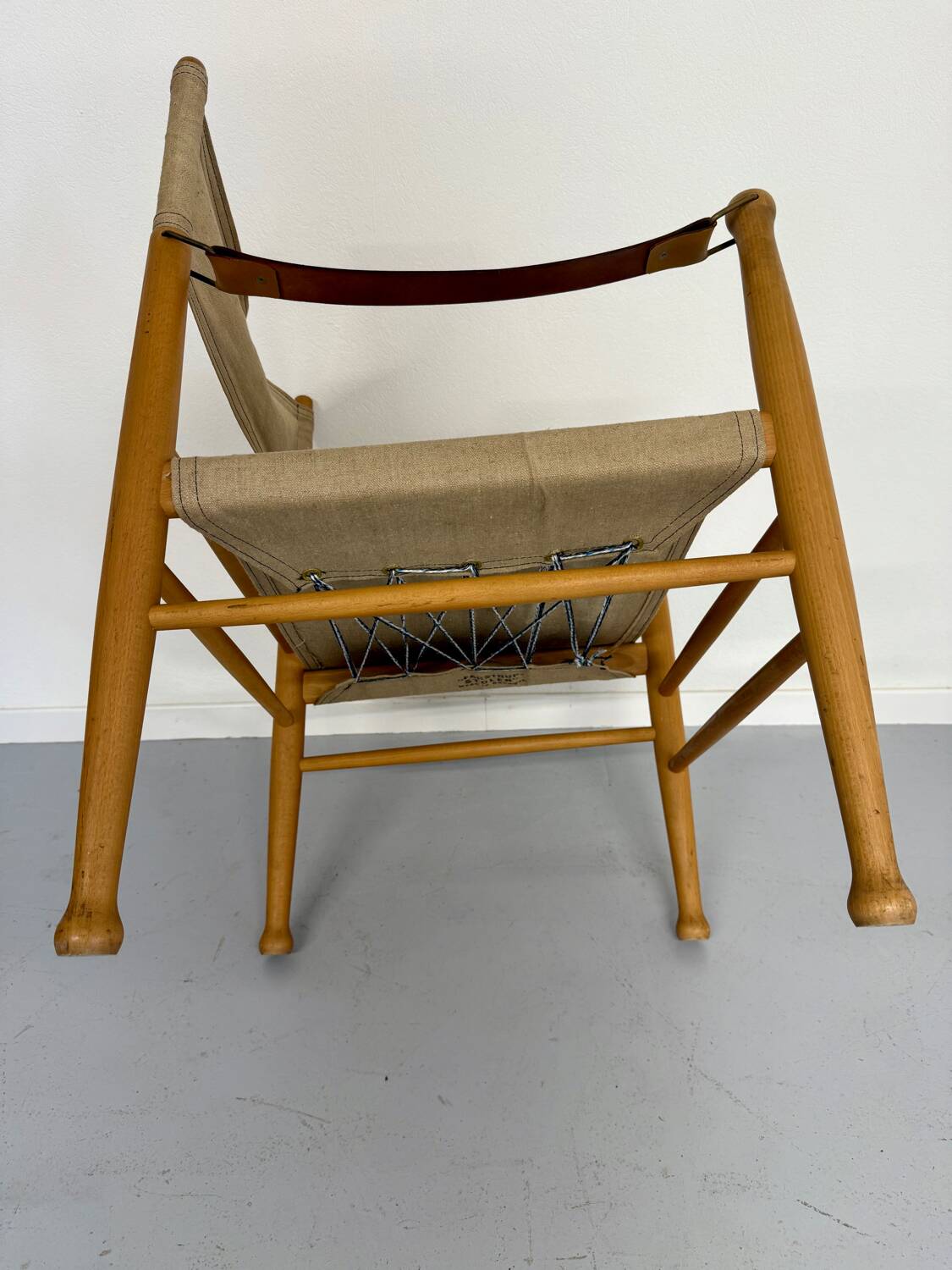 Danish Scandinavian safari chair from the 60s by Farstrup Stolen