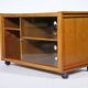 Buffet audio pour meuble phonographe design danois en teck, années 1960