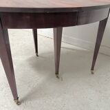 Louis XVI style bandeau table with 6 XIX century tapered legs.
