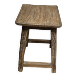 Burmese teak workshop stool