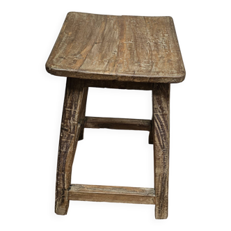 Burmese teak workshop stool