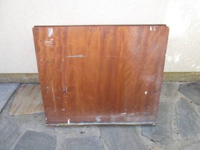 Old wooden table easel - painting