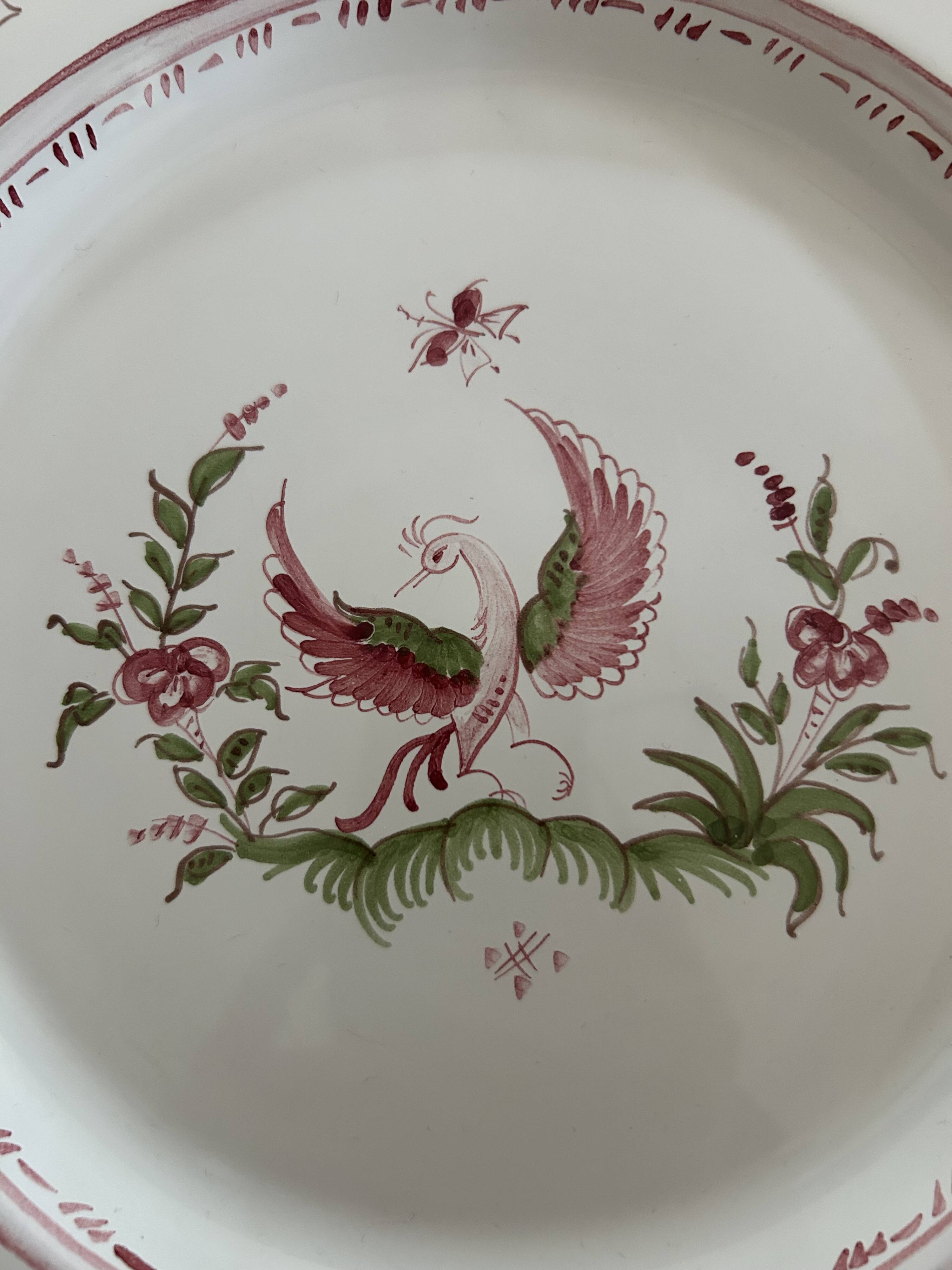 Moustiers porcelain plate