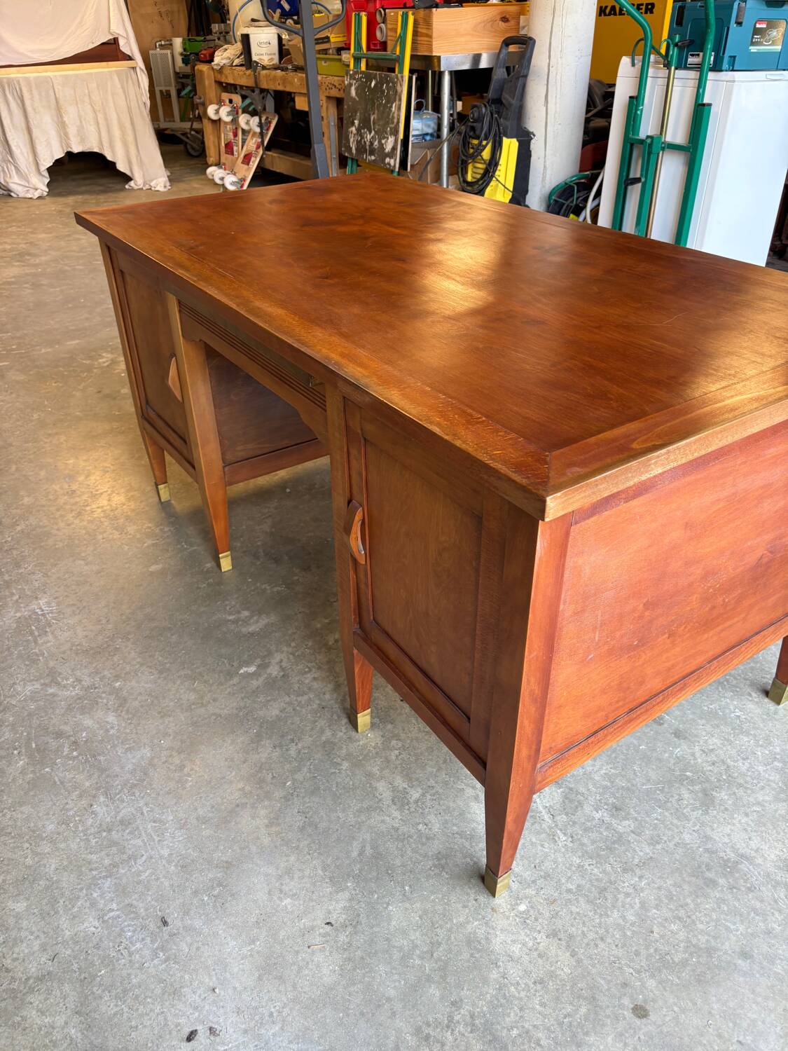 Vintage double-sided minister's desk