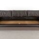 Cassina Maralunga 3seat-Sofa in darkbrown leather by Vico Magistretti