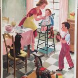 Vintage school poster Lunch