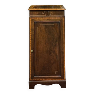 English bedside table in mahogany, late 19th century.