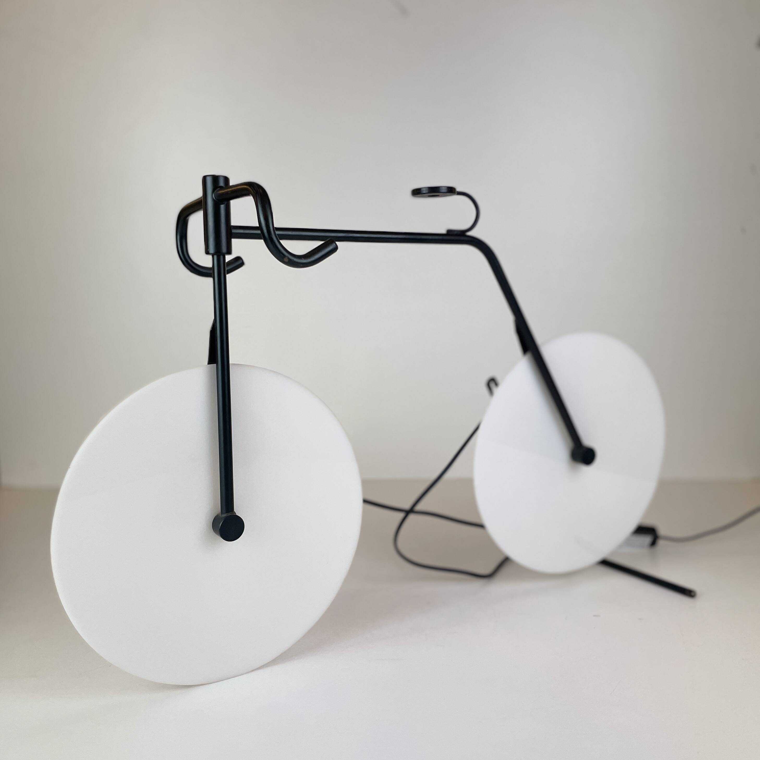 Bicycle Wall or Table Lamp by BAG Turgi from 1980'