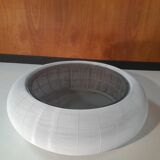 Table basse ronde Roche Bobois en métal filaire blanc