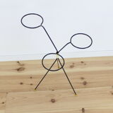 Tripod plant metal black, folding door