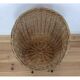 Rattan and wicker basket armchair, 50s-60s