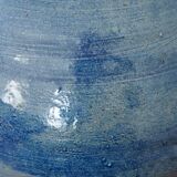 Blue sandstone lamp foot signed La Borne