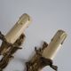 Antique Pair of Louis XV Style Gilt Metal Wall Sconces