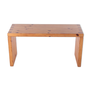 banc en bois de pin vintage