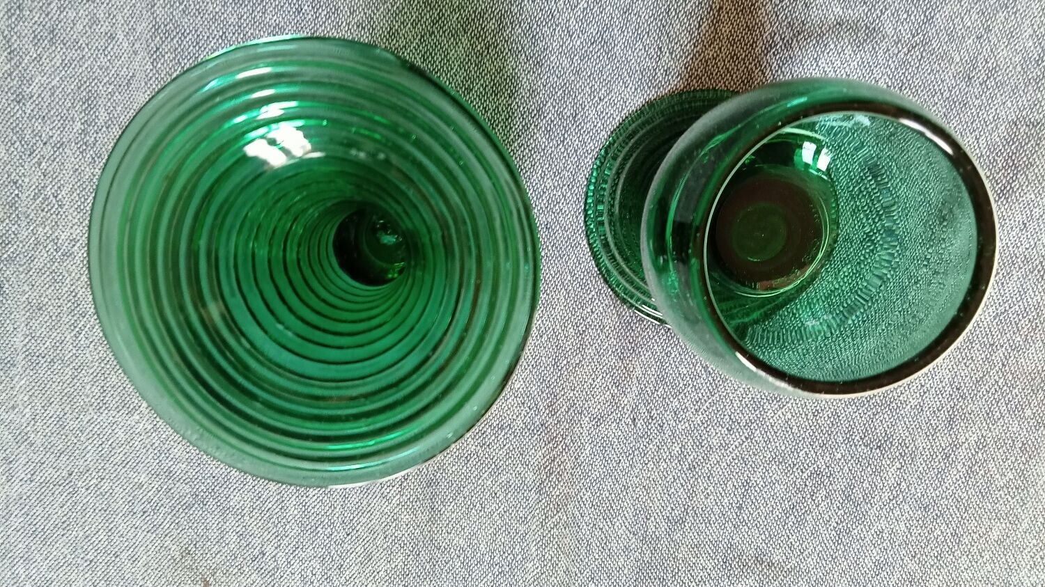 Paire de verres art déco