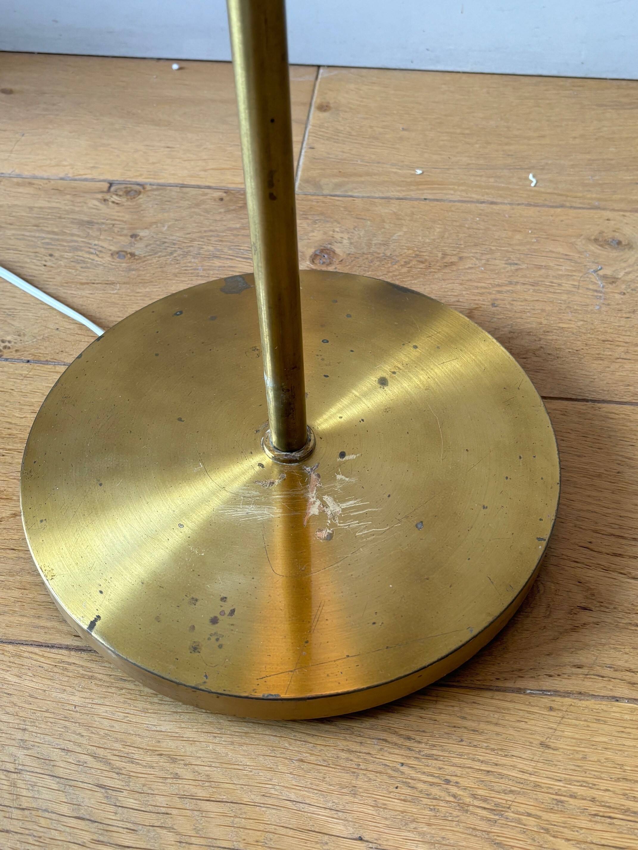 articulated brass floor lamp - Sweden 50s/60s