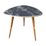 Vintage side table tripod feet compas