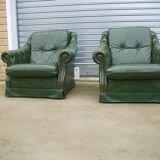 Pair of Schesterfield armchairs