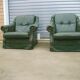 Paire de fauteuils Schesterfield
