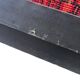 Vintage black and red sofa / three-seater / sofa bed