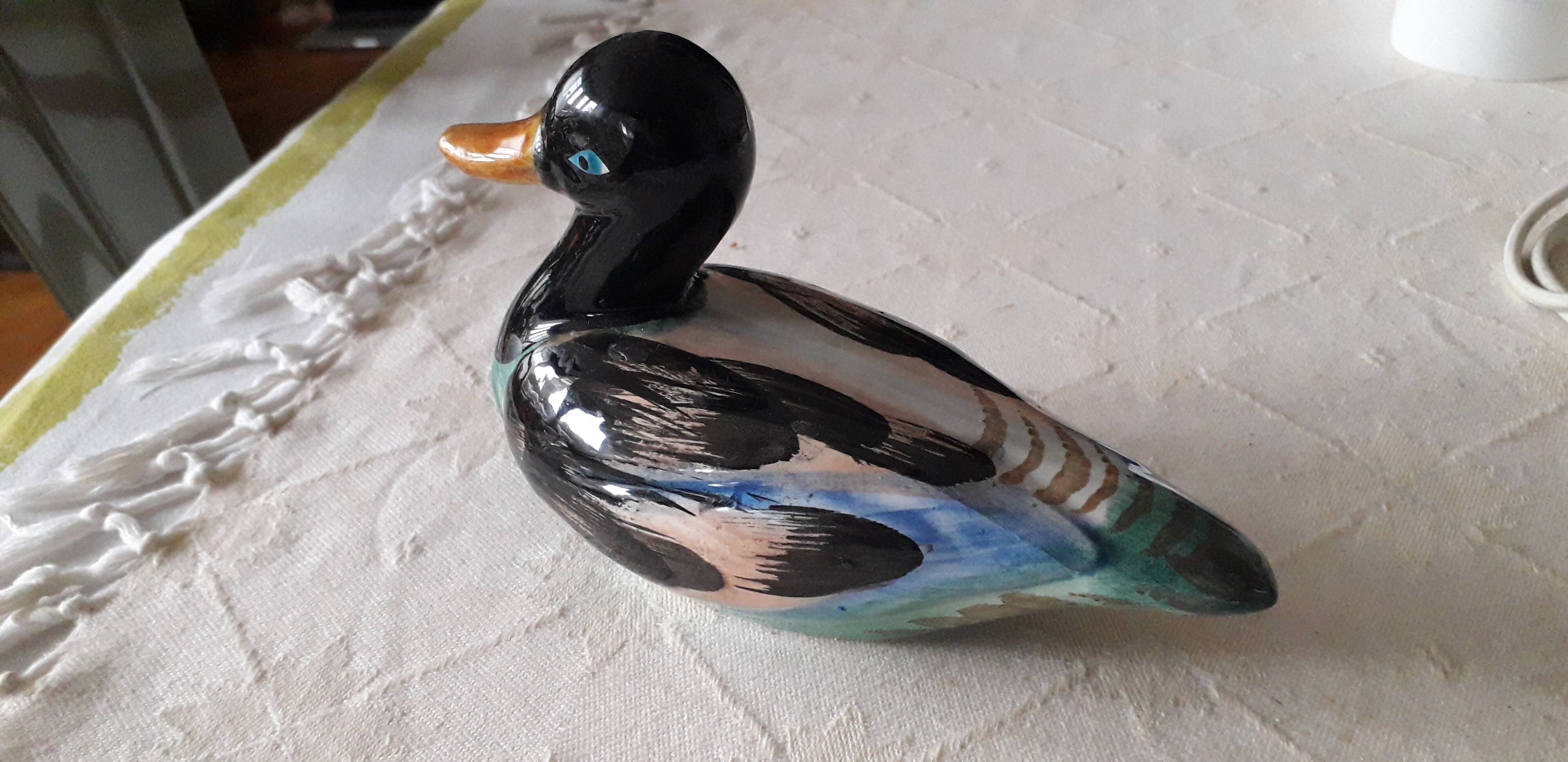 Vintage ceramic duck