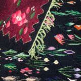 Oltenian floral carpet large size handmade in wool in Romania 283x183cm