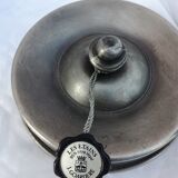 Glass and pewter candy box