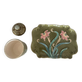 Bonbonnière and ceramic tray g. De Bruyn